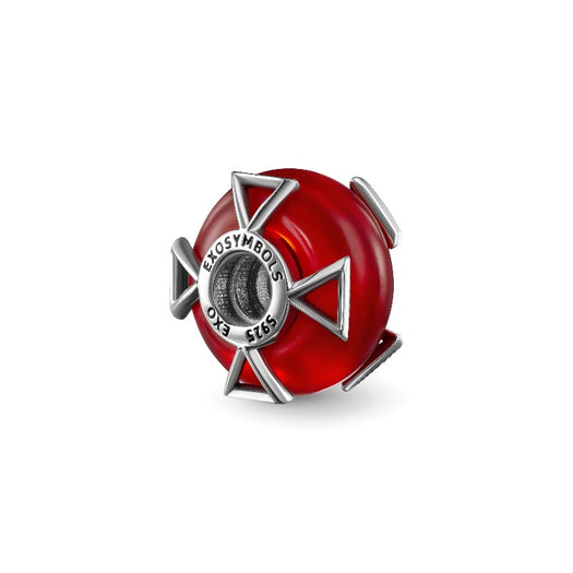 EXOSymbols Frosted Red Pyramid Charm