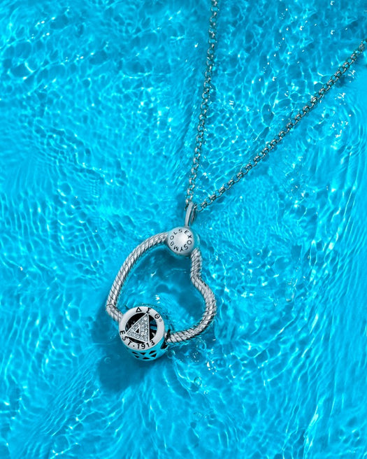 Delta Necklace and Charm with Pyramid